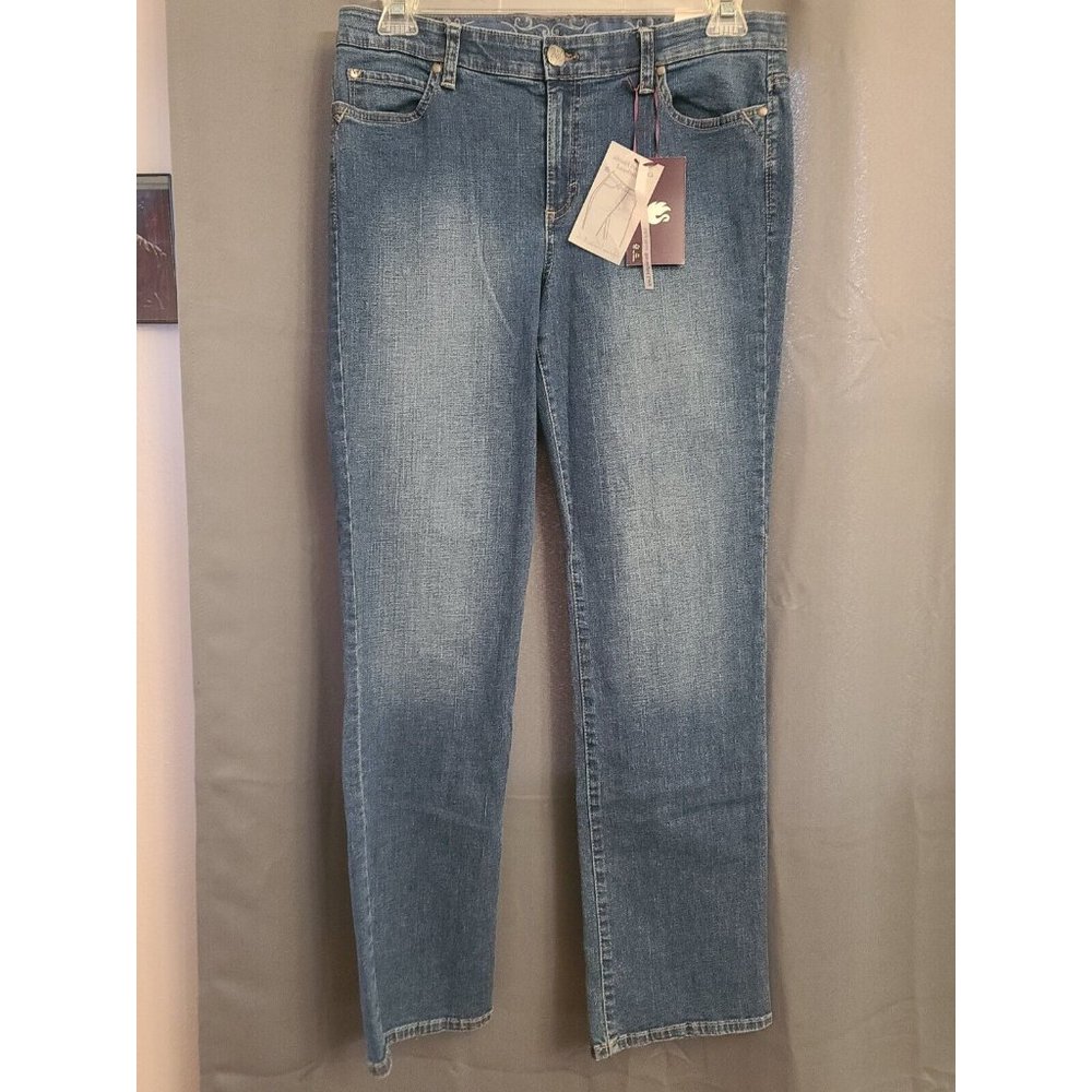 Gloria Vanderbilt Size 10 Stretch Average Jeans High Rise Straight Leg NWT